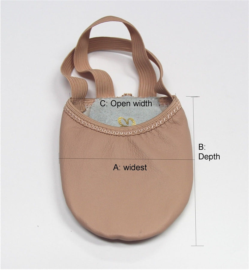 Rhythmic Gymnastics Toe Shoes, Half Lyrical Shoes (Prima pink)