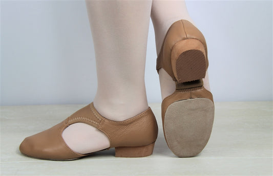 Grecian Sandals (Tan Slip-On)