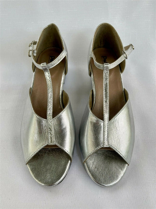 Standard Low Heel Ballroom Dance Shoes (Silver)