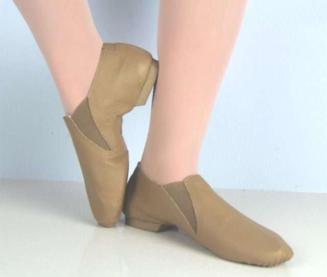 Slip on Jazz Booties (Tan)