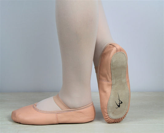 Full Sole Leather Ballet Shoes (Children Sizing)