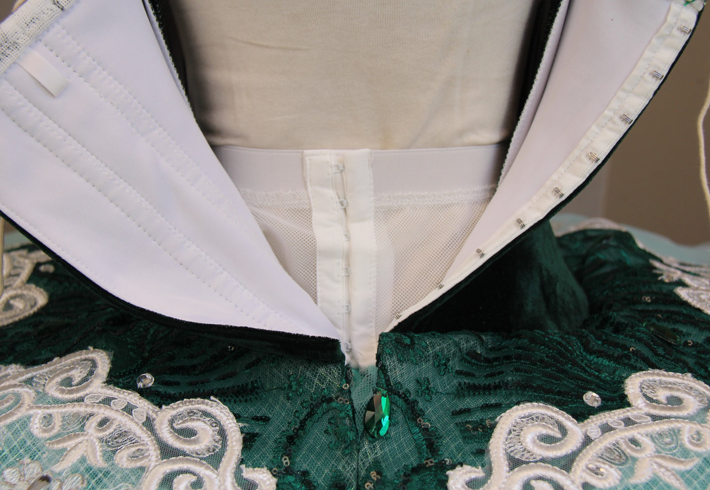 Ballet Performance Tutu -- Performance Quality in Emerald forest velvet green