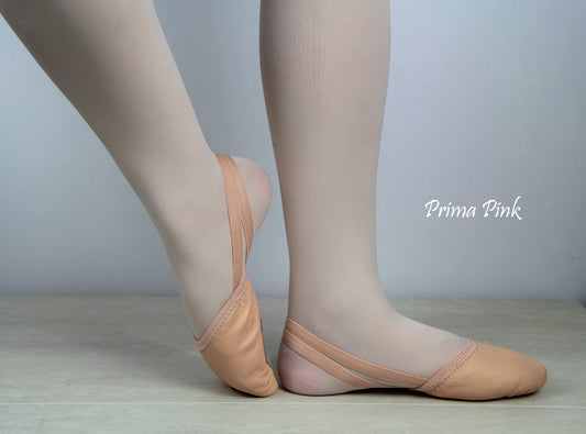 Rhythmic Gymnastics Toe Shoes, Half Lyrical Shoes (Prima pink)