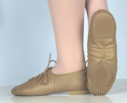 Lace up jazz shoes (Tan)