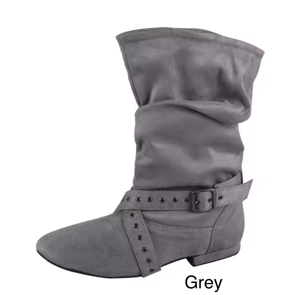 Practice Line dance Boots Faux Suede Mid-calf