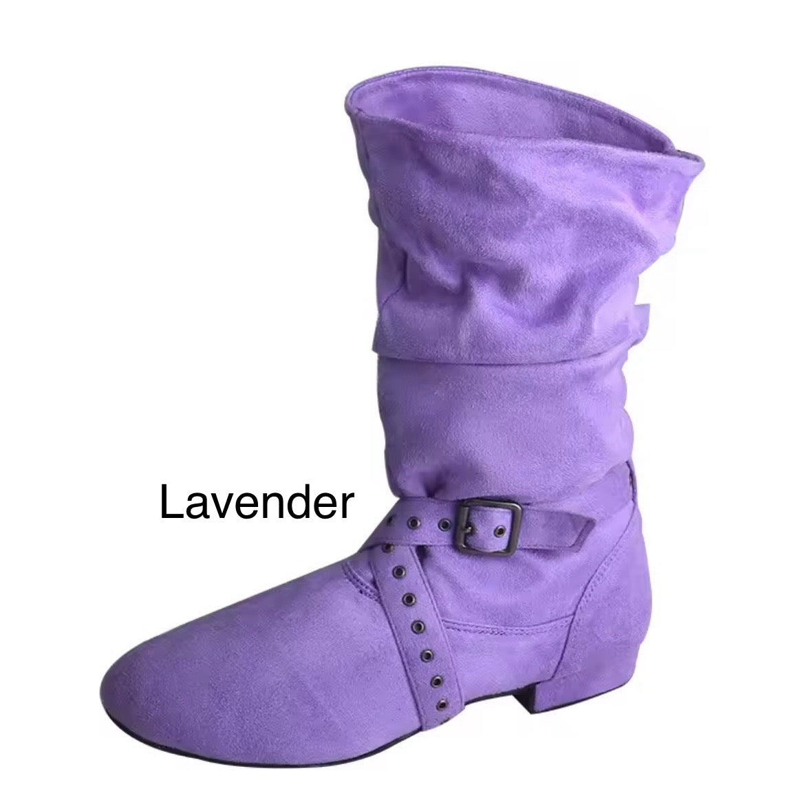 Practice Line dance Boots Faux Suede Mid-calf