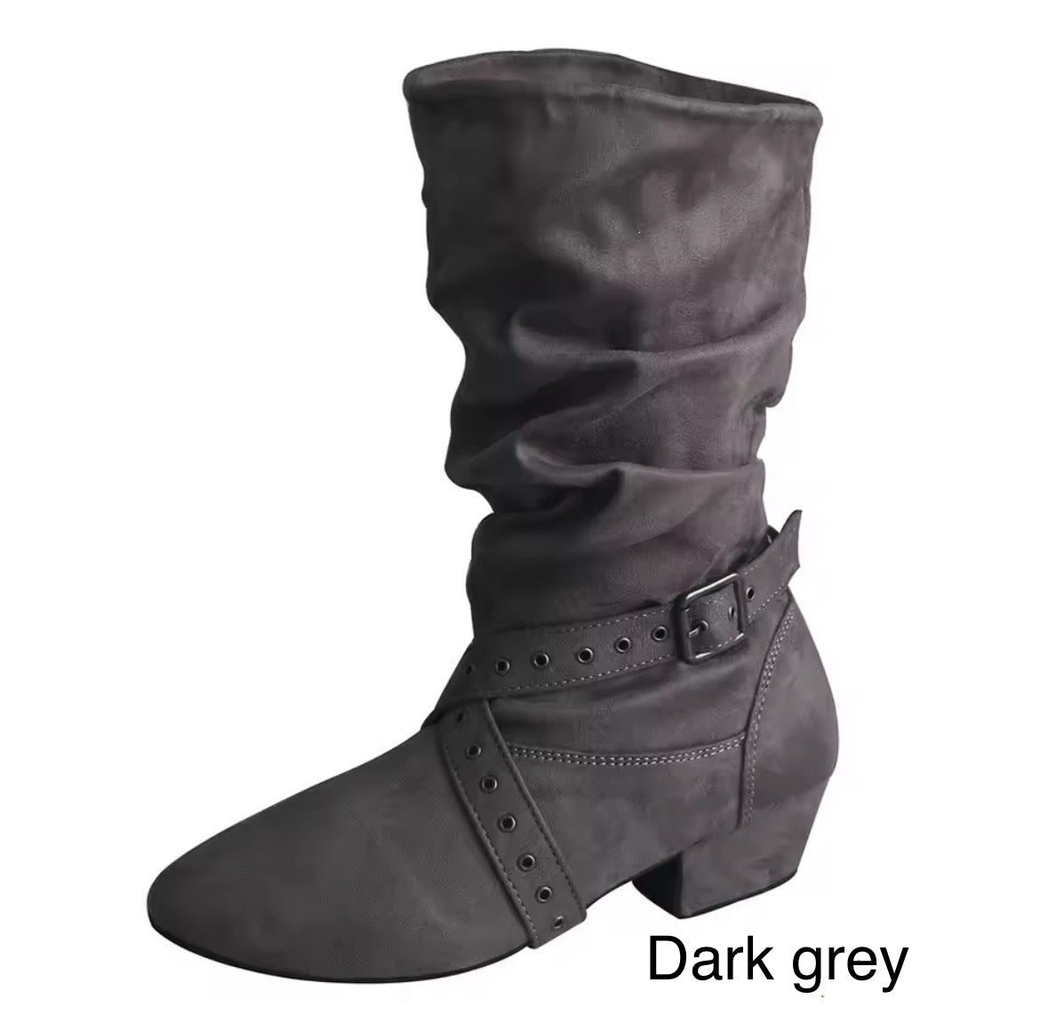 Practice Line dance Boots Faux Suede Mid-calf