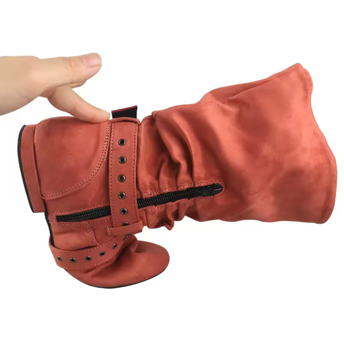 Practice Line dance Boots Faux Suede Mid-calf
