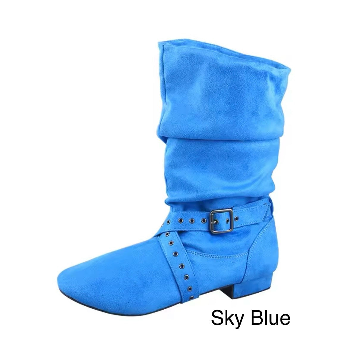 Practice Line dance Boots Faux Suede Mid-calf