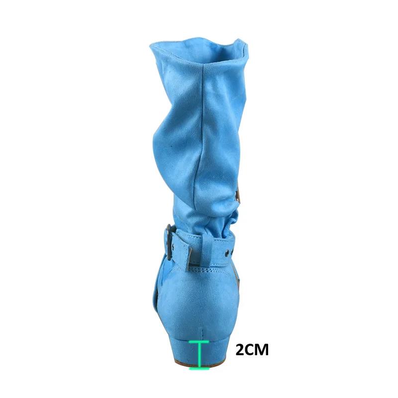 Practice Line dance Boots Faux Suede Mid-calf