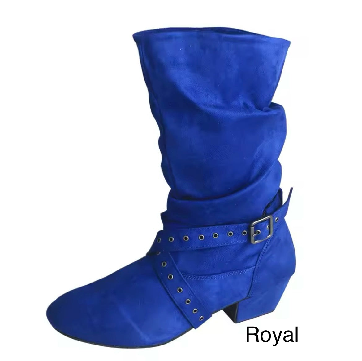 Practice Line dance Boots Faux Suede Mid-calf