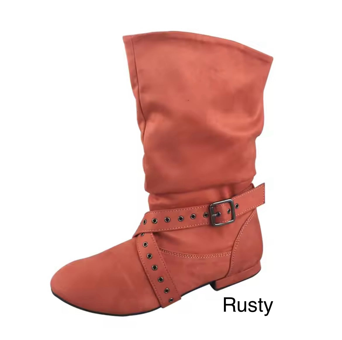 Practice Line dance Boots Faux Suede Mid-calf