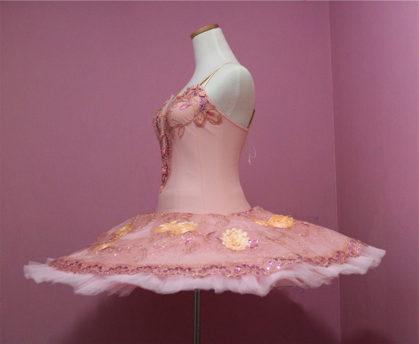 Ballet Performance Tutu: Peach colour for performance and competition