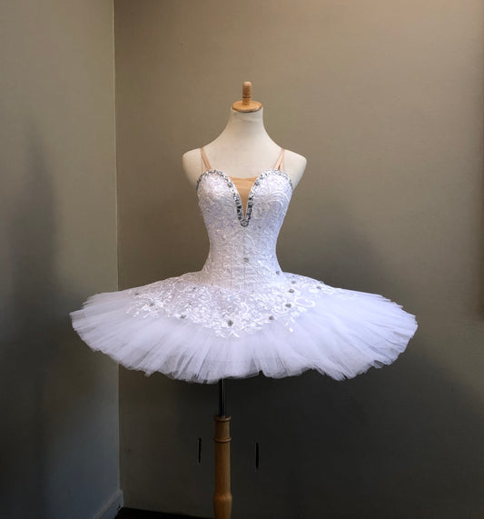 Ballet performance tutu -- white sleeping beauty Performance Quality fit for performance and competition